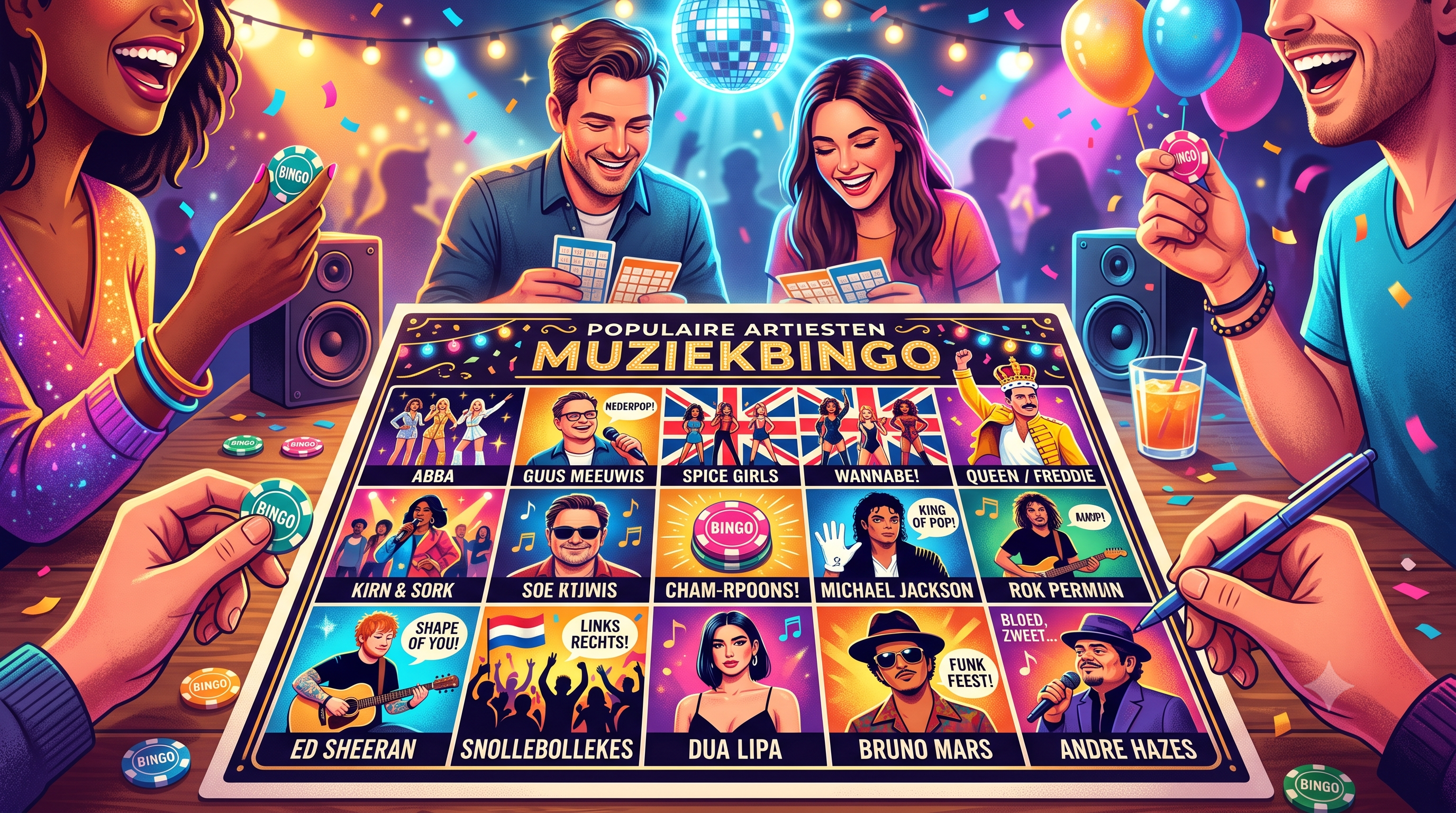 Welche Künstler kommen beim Musikbingo immer gut an?